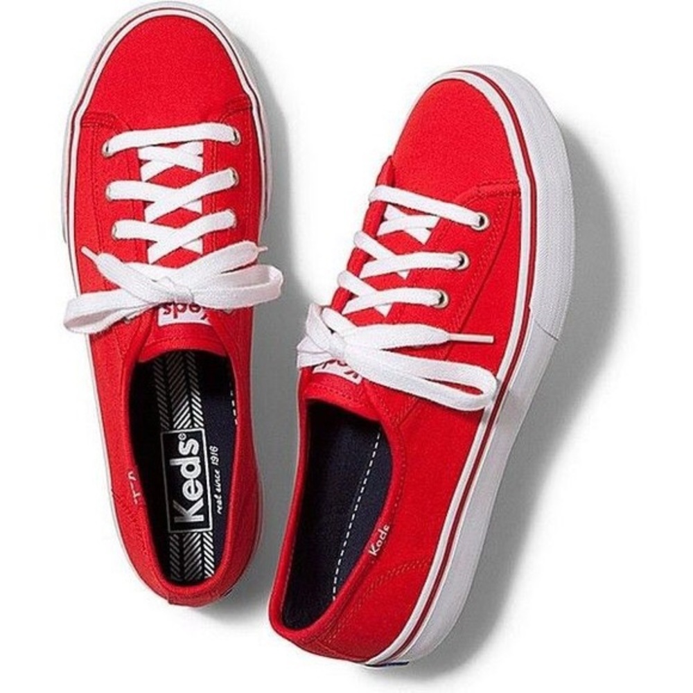 Keds • Like New• Red sneakers double-up